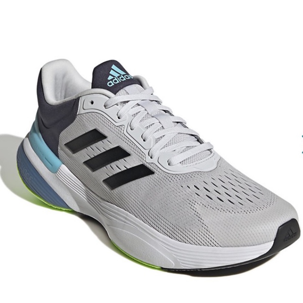 Adidas Response Super 3.0 Men’s Running Shoes Gray Black Pale Blue Size 10.5